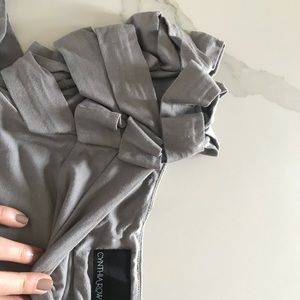 Grey jersey Cynthia Rowley dress